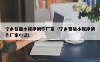 句容宁乡智能小程序制作厂家（宁乡智能小程序制作厂家电话）